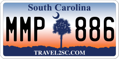 SC license plate MMP886