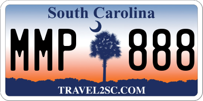 SC license plate MMP888