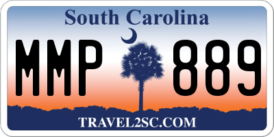 SC license plate MMP889