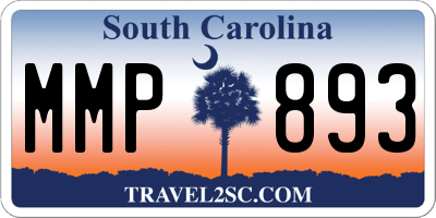 SC license plate MMP893