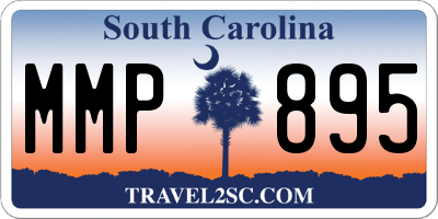 SC license plate MMP895