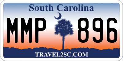 SC license plate MMP896
