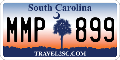 SC license plate MMP899