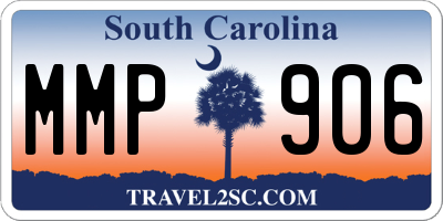 SC license plate MMP906