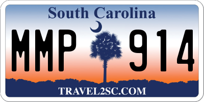SC license plate MMP914