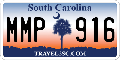 SC license plate MMP916