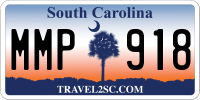 SC license plate MMP918