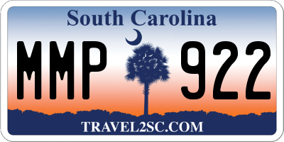 SC license plate MMP922