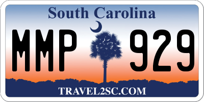 SC license plate MMP929