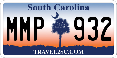 SC license plate MMP932