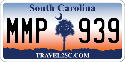 SC license plate MMP939