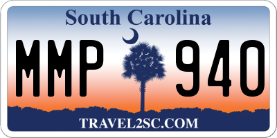 SC license plate MMP940