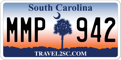 SC license plate MMP942