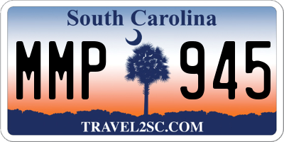 SC license plate MMP945