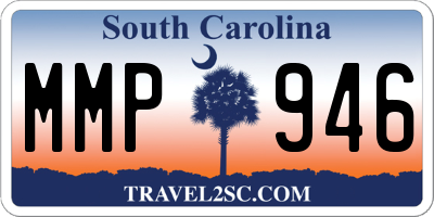 SC license plate MMP946