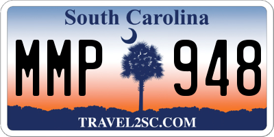 SC license plate MMP948