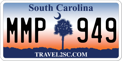 SC license plate MMP949