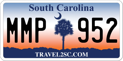 SC license plate MMP952