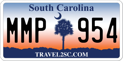 SC license plate MMP954