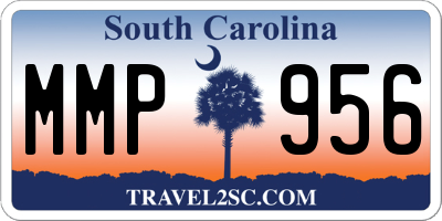 SC license plate MMP956