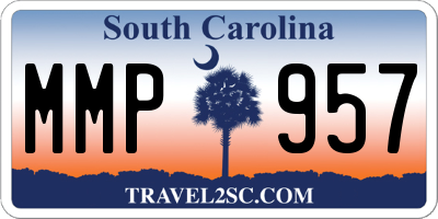 SC license plate MMP957