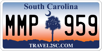 SC license plate MMP959