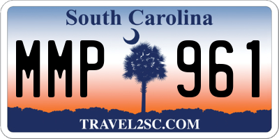 SC license plate MMP961