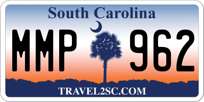 SC license plate MMP962