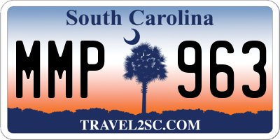 SC license plate MMP963
