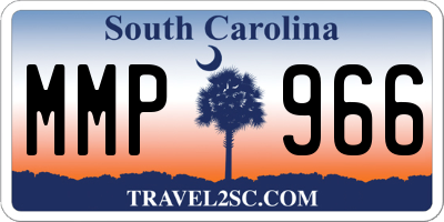 SC license plate MMP966