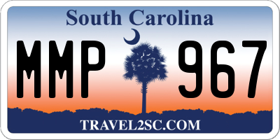SC license plate MMP967