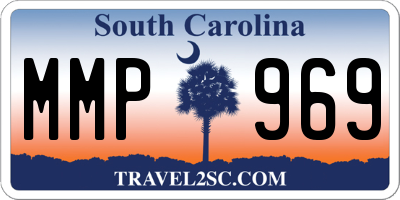 SC license plate MMP969