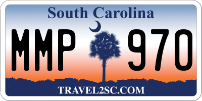 SC license plate MMP970