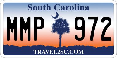 SC license plate MMP972