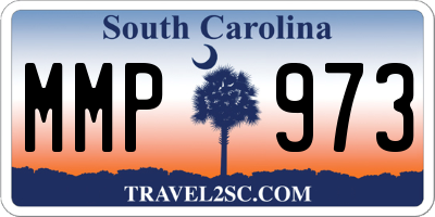 SC license plate MMP973