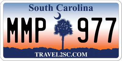 SC license plate MMP977