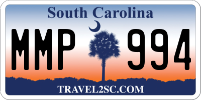 SC license plate MMP994