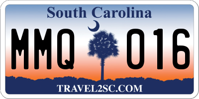 SC license plate MMQ016