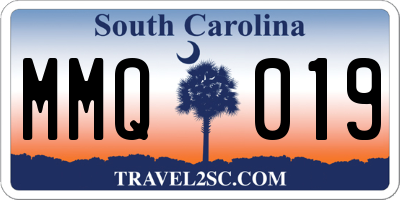SC license plate MMQ019