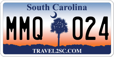 SC license plate MMQ024