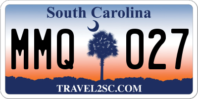 SC license plate MMQ027