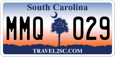 SC license plate MMQ029