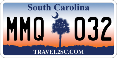 SC license plate MMQ032