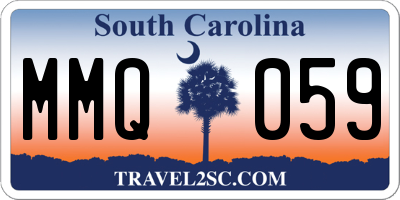 SC license plate MMQ059