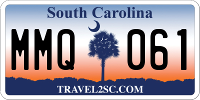 SC license plate MMQ061