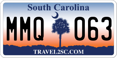 SC license plate MMQ063
