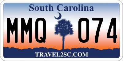SC license plate MMQ074