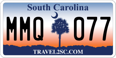 SC license plate MMQ077
