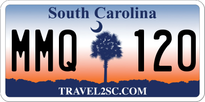 SC license plate MMQ120