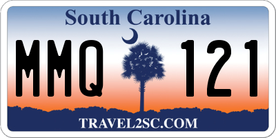 SC license plate MMQ121